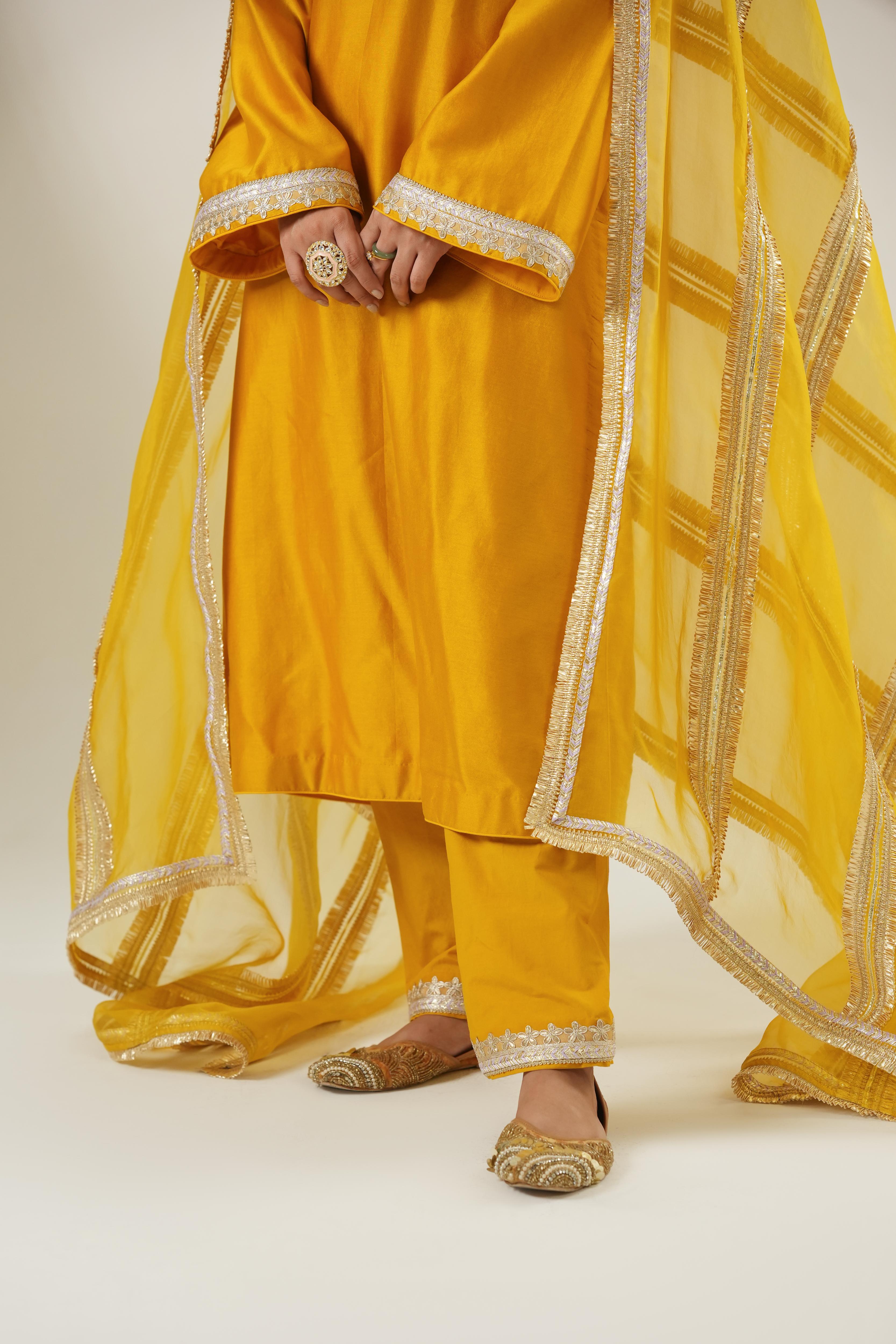 Areeja Mustard Suit Set