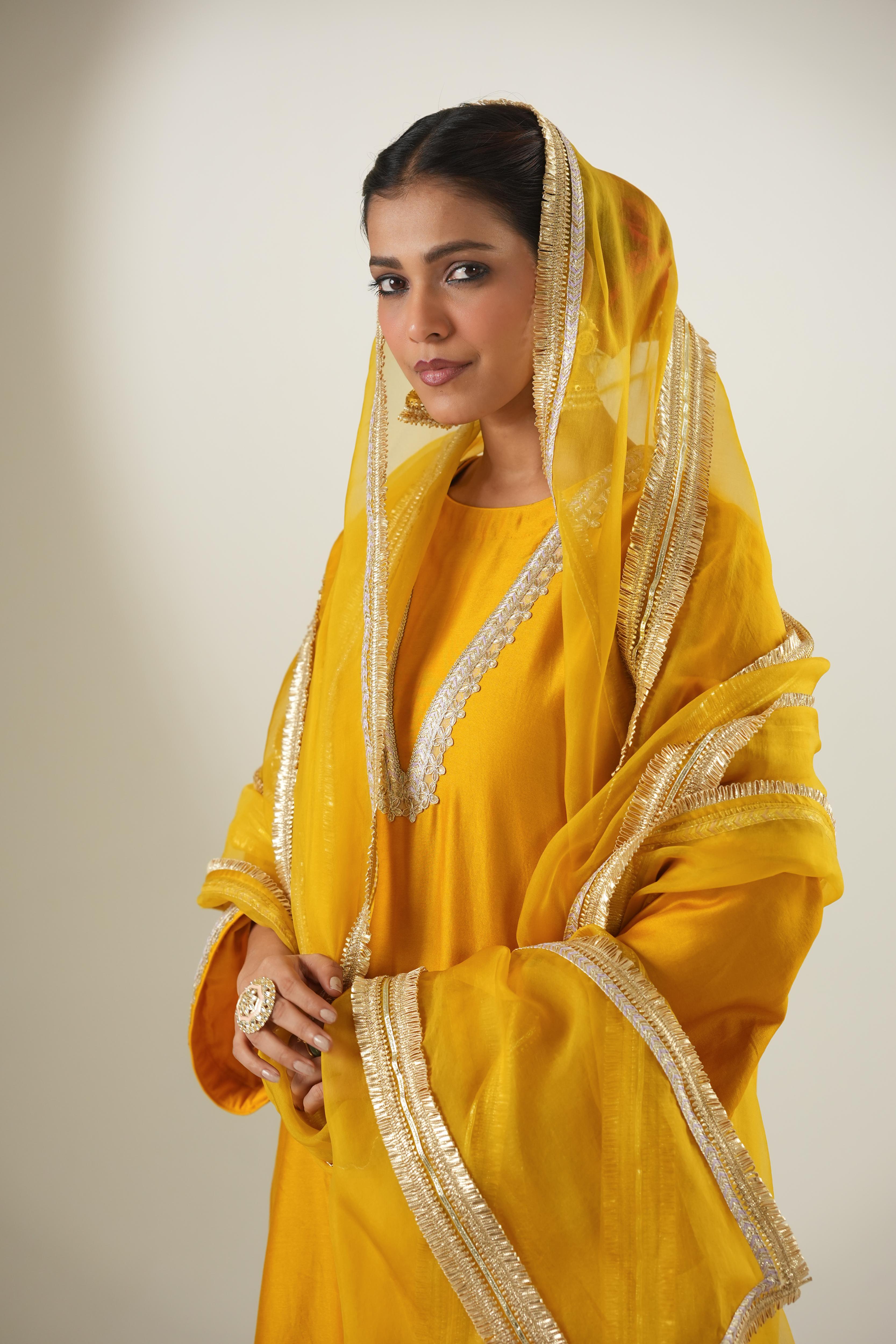 Areeja Mustard Suit Set