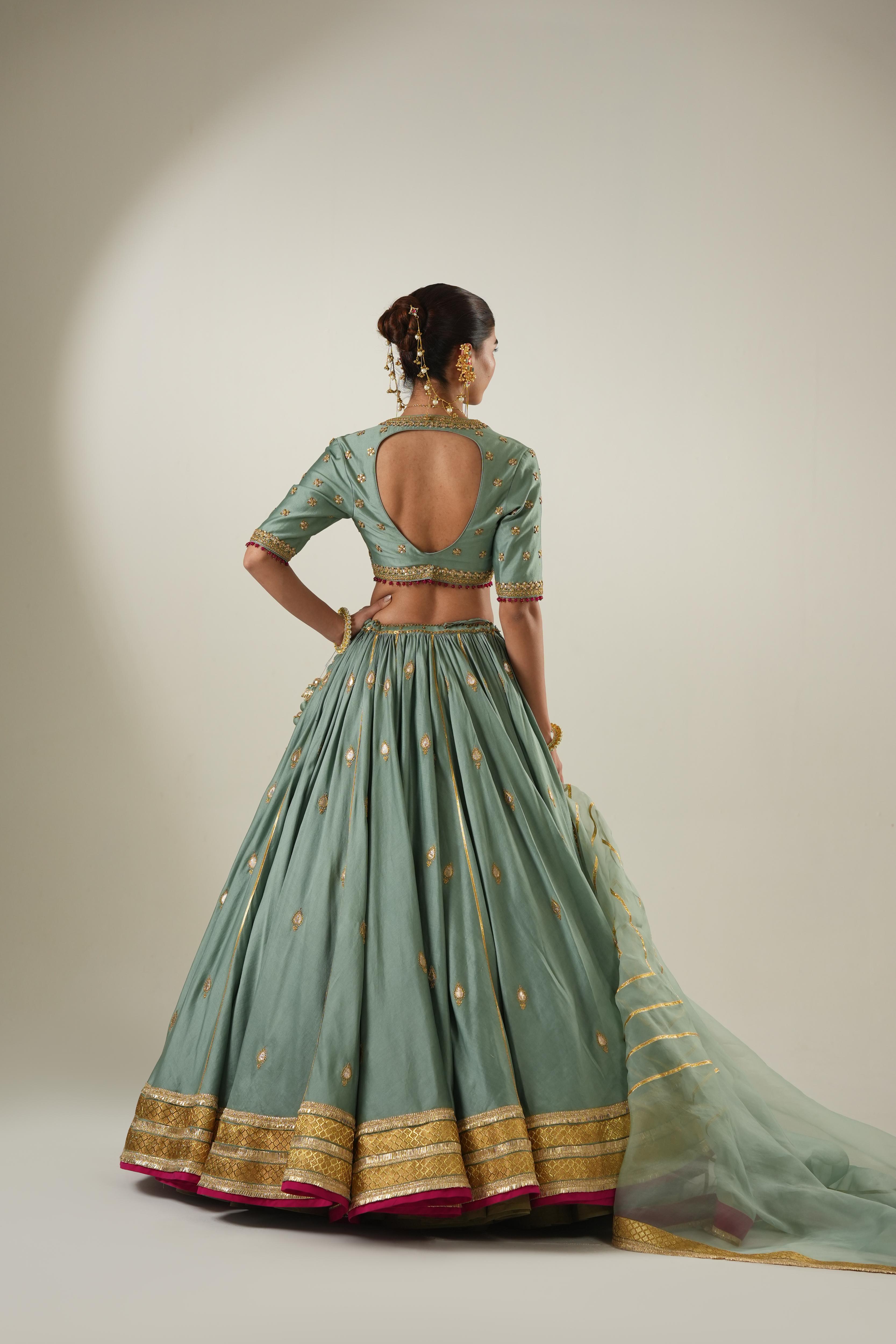Harini Turquoise Lehenga