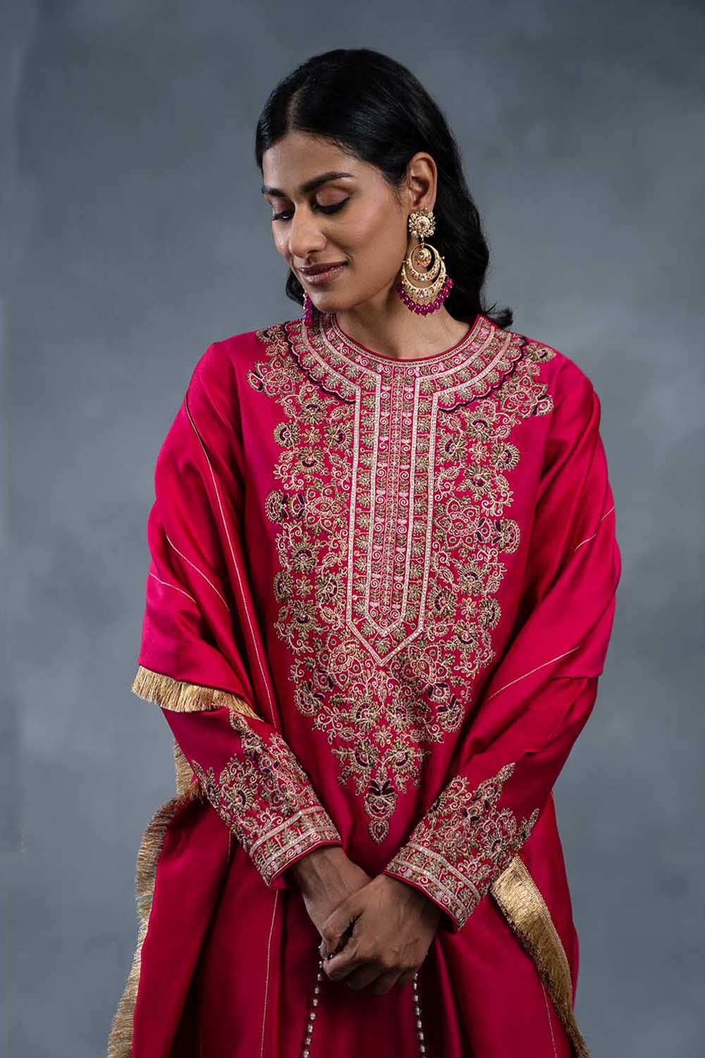 Ateef Pink Ethnic Suit Set