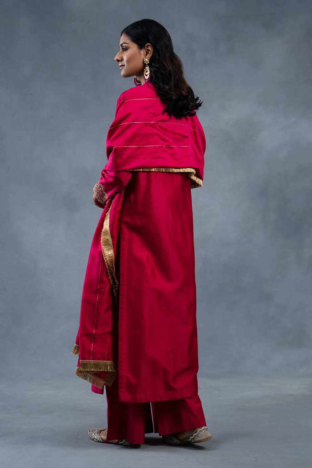 Ateef Pink Party Wear Suit Set