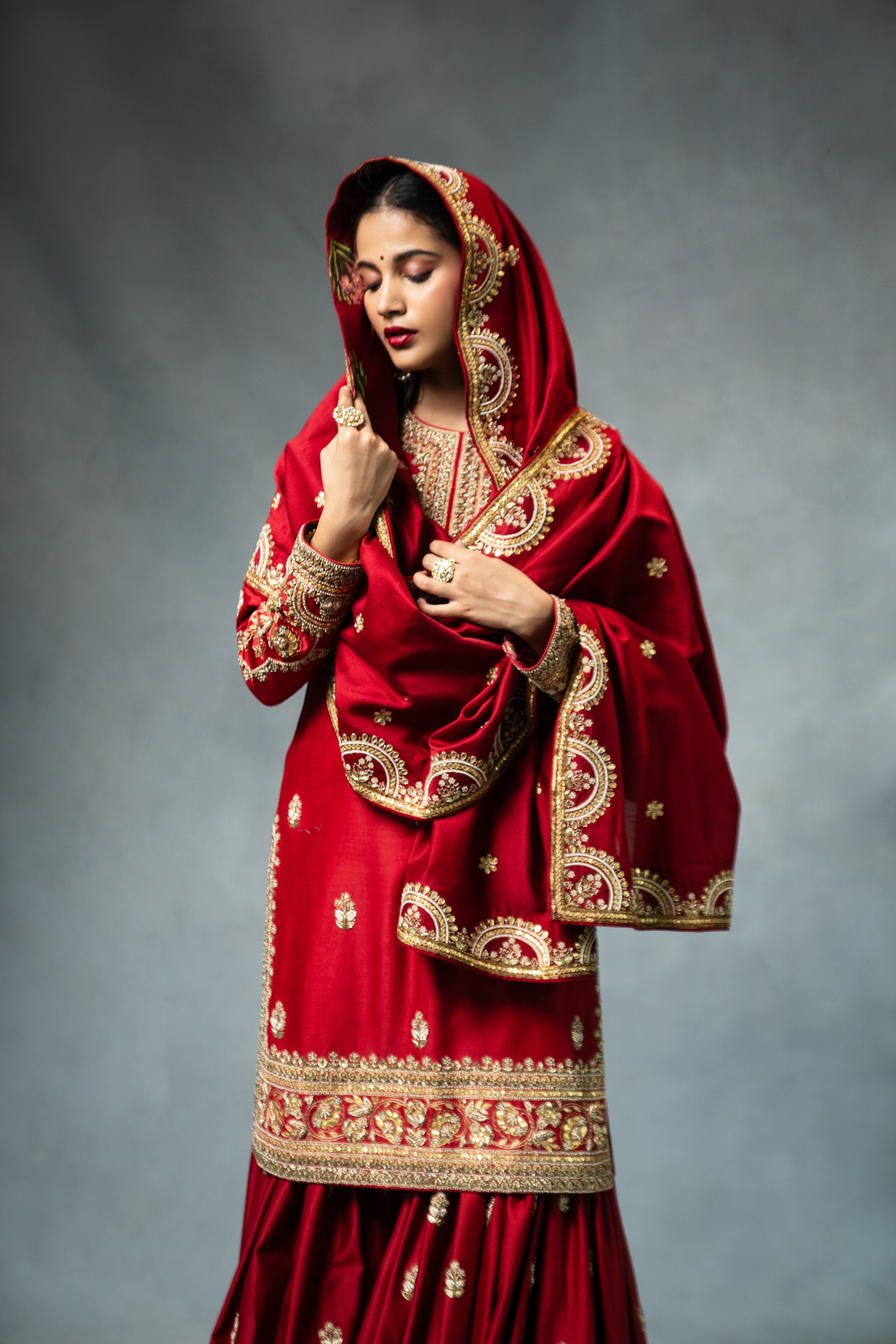 Pakeeza Red Wedding Sharara