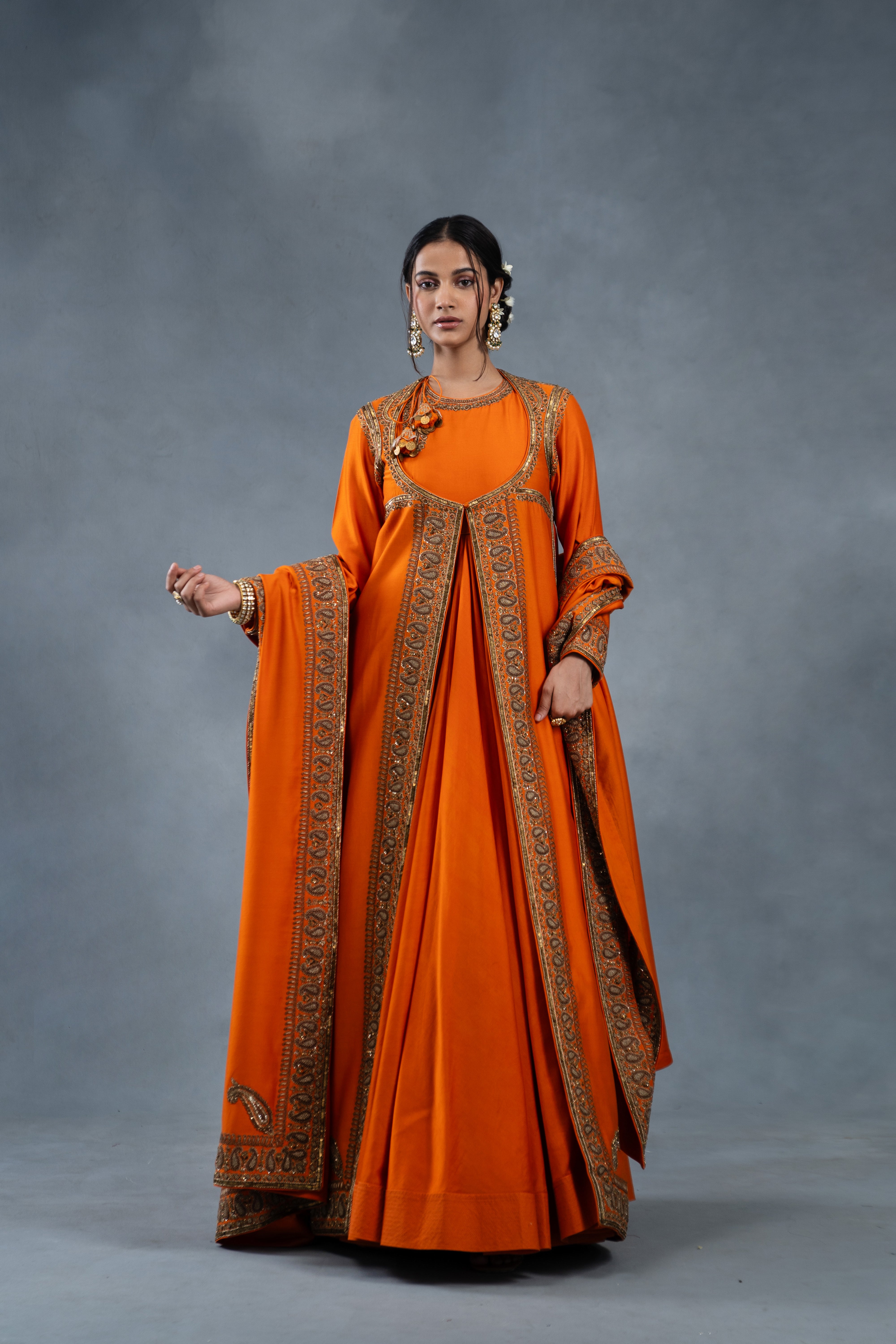 Meher Anarkali With Jacket