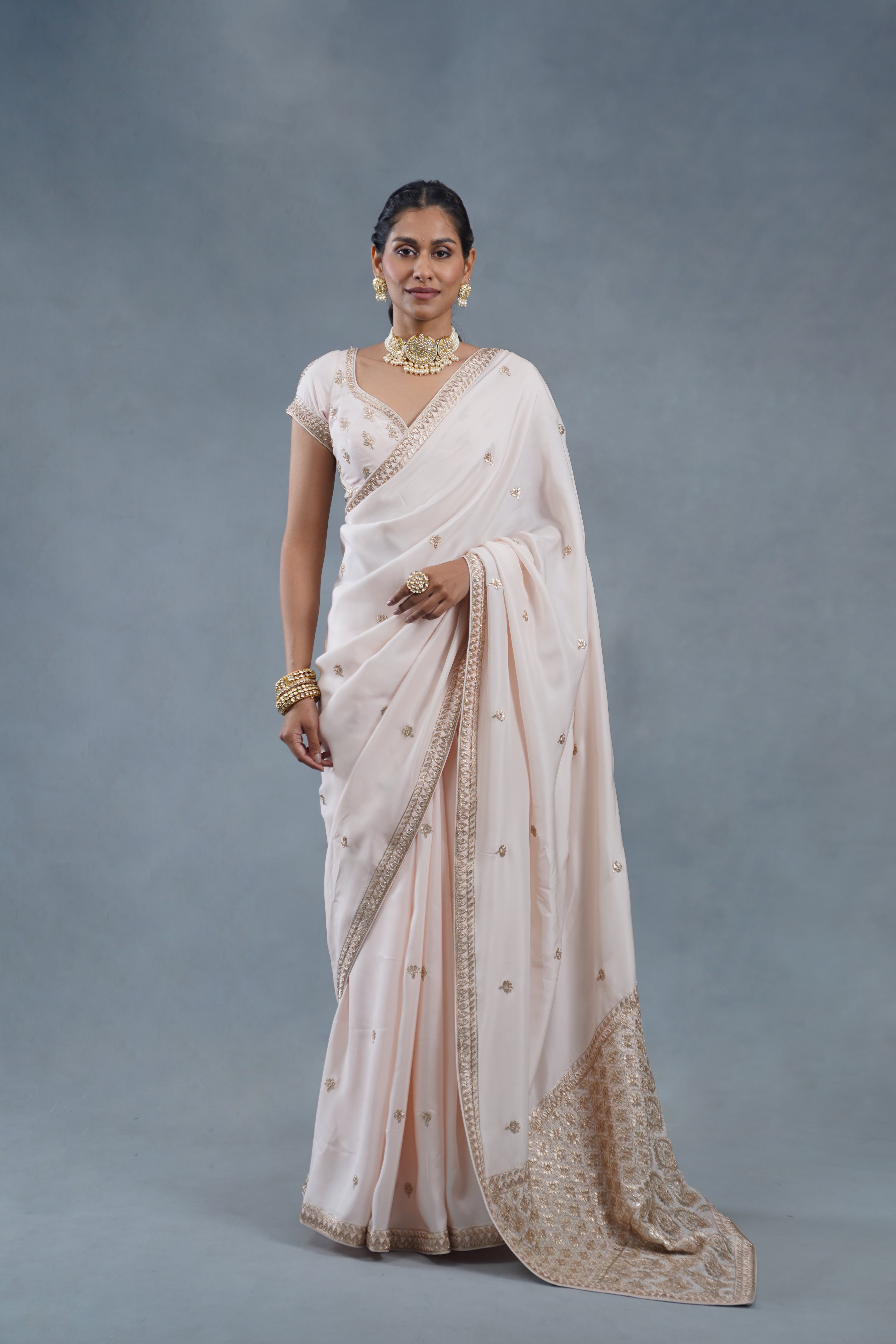 Shaleen Blush Wedding Saree