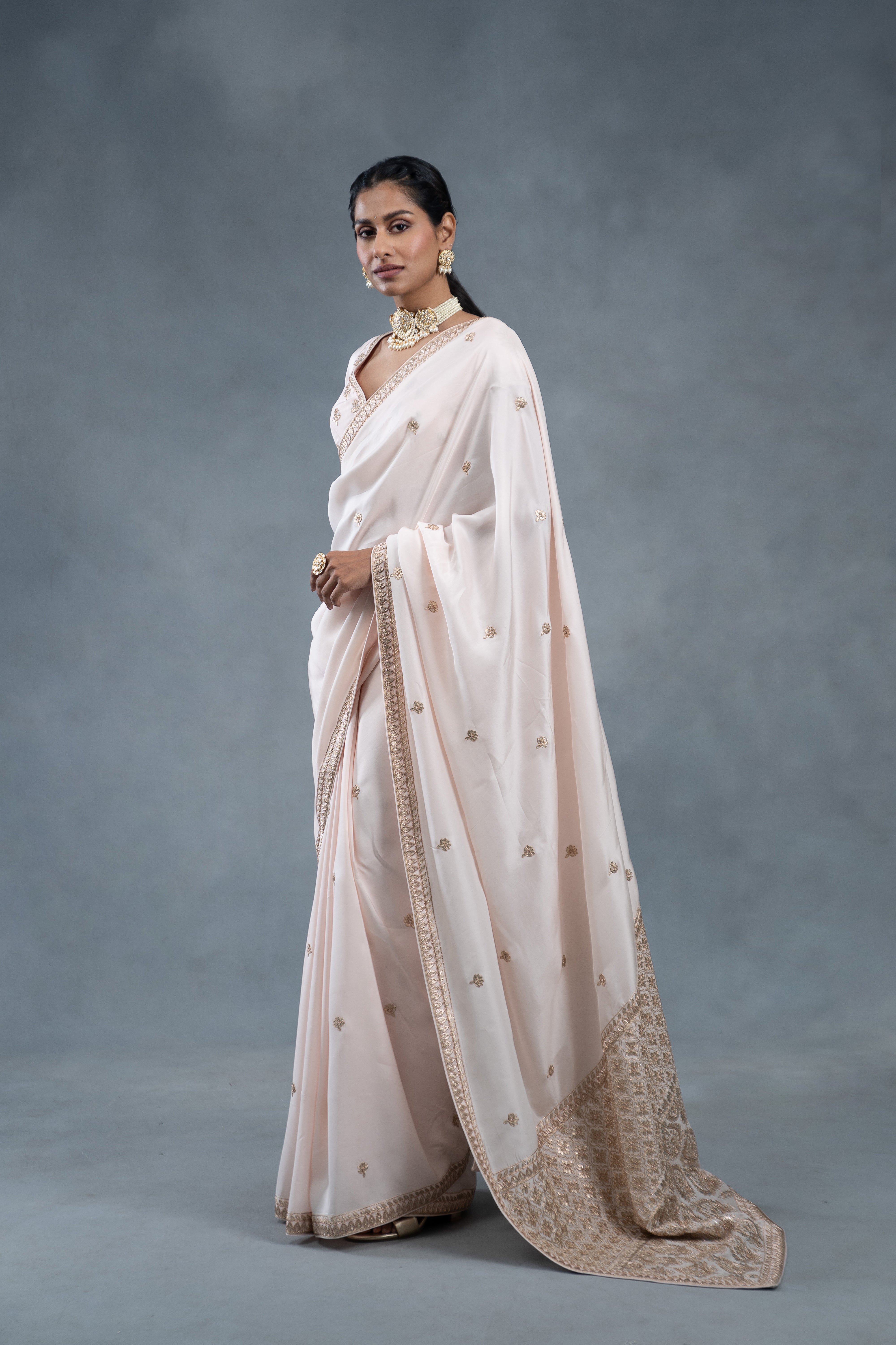 Shaleen Blush Wedding Saree