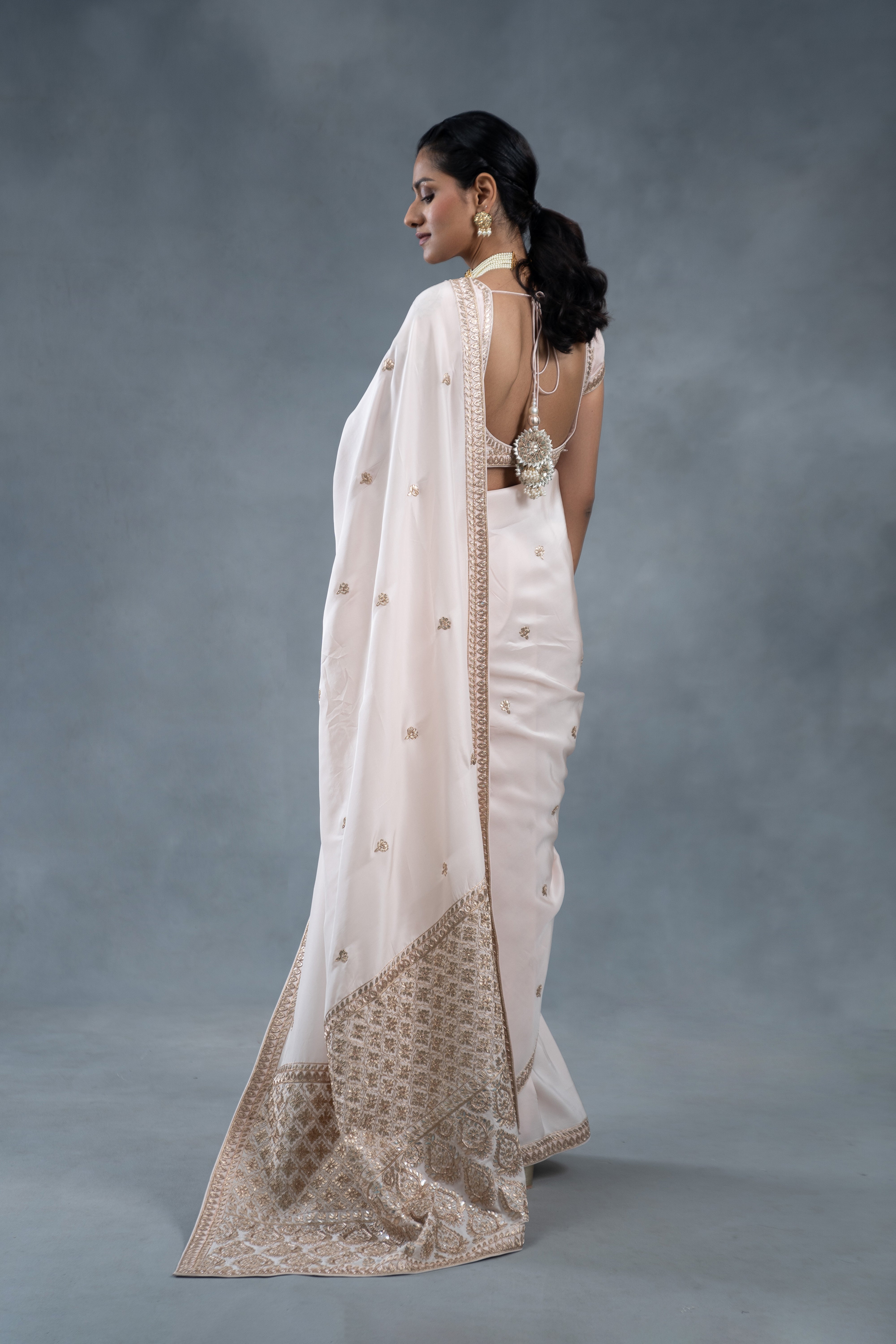 Shaleen Blush Wedding Saree