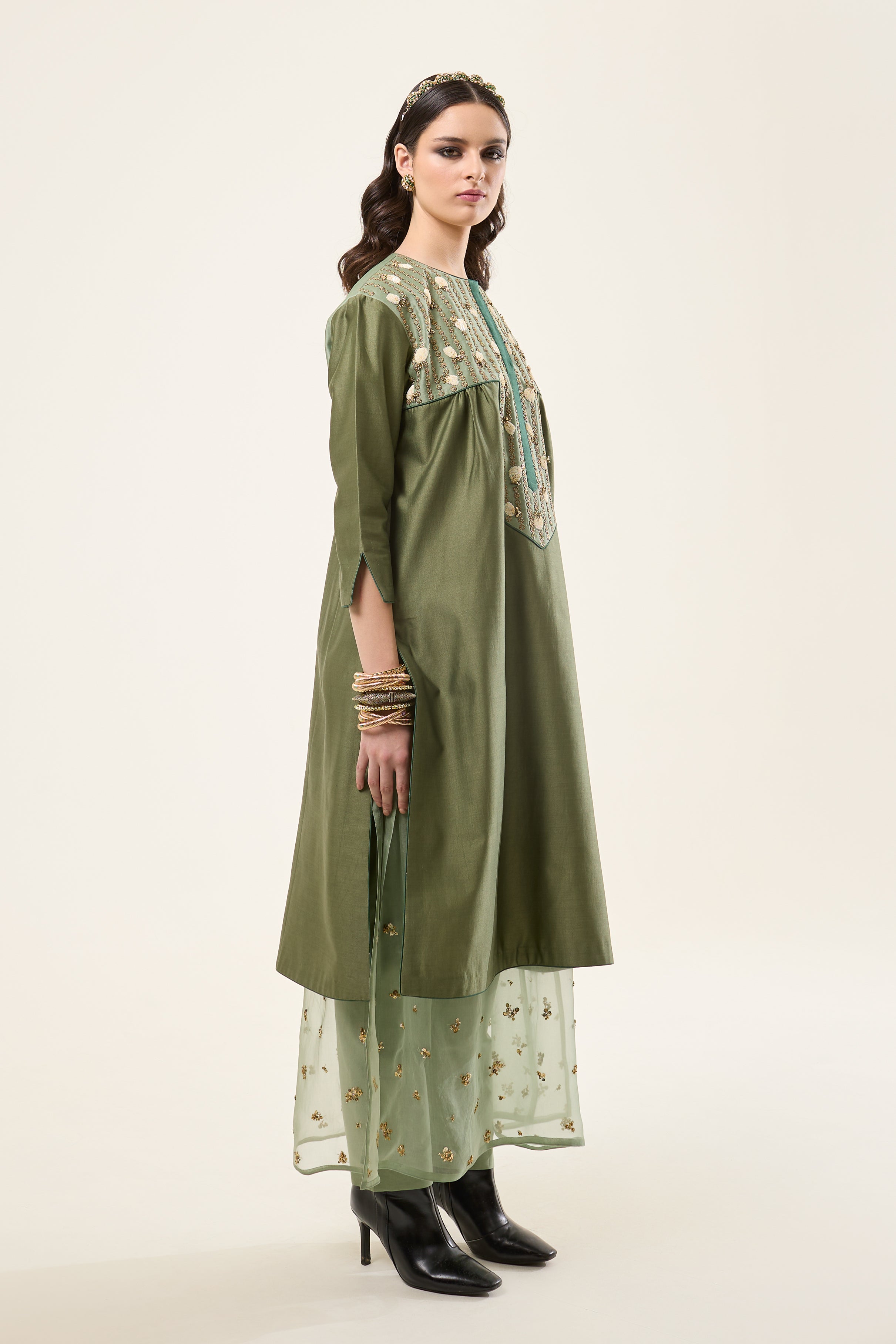 Petal Mint Green Kurta