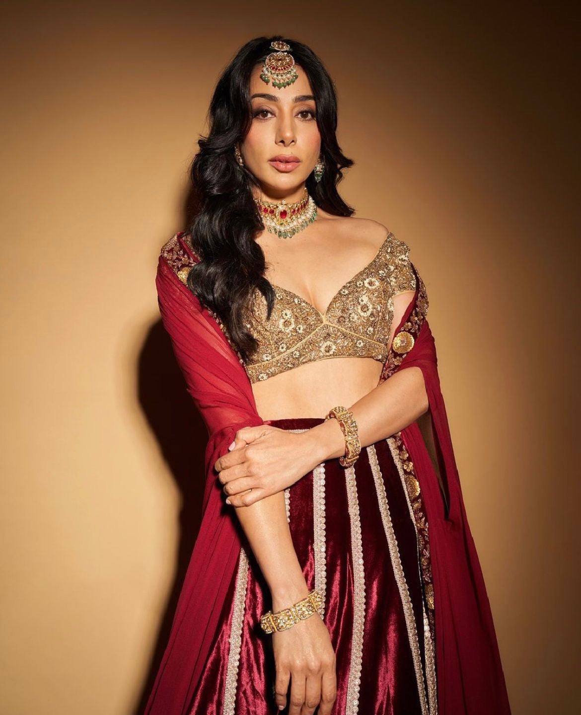 Sana Sajan In Minori Lehenga