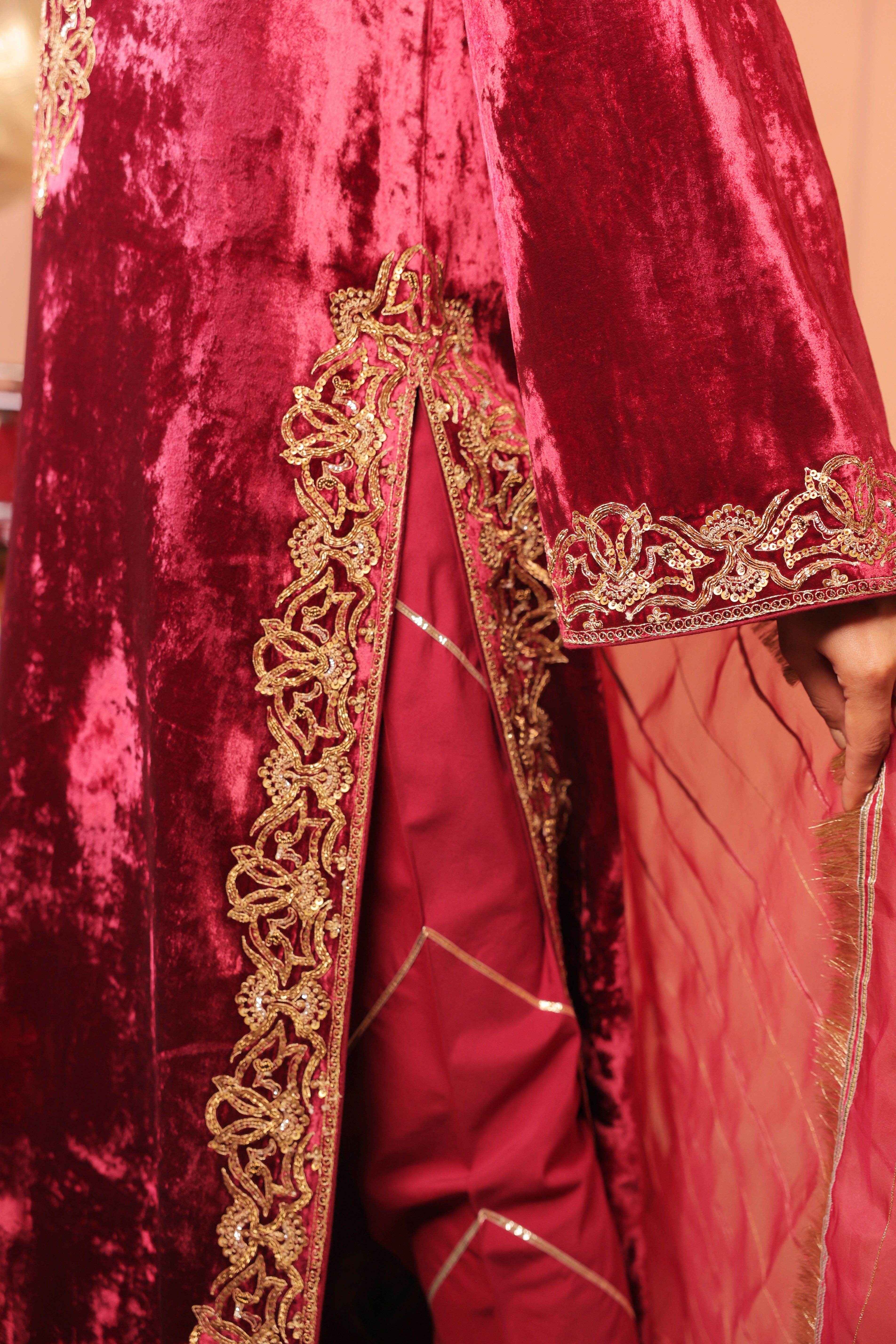Nasreen Maroon Suit