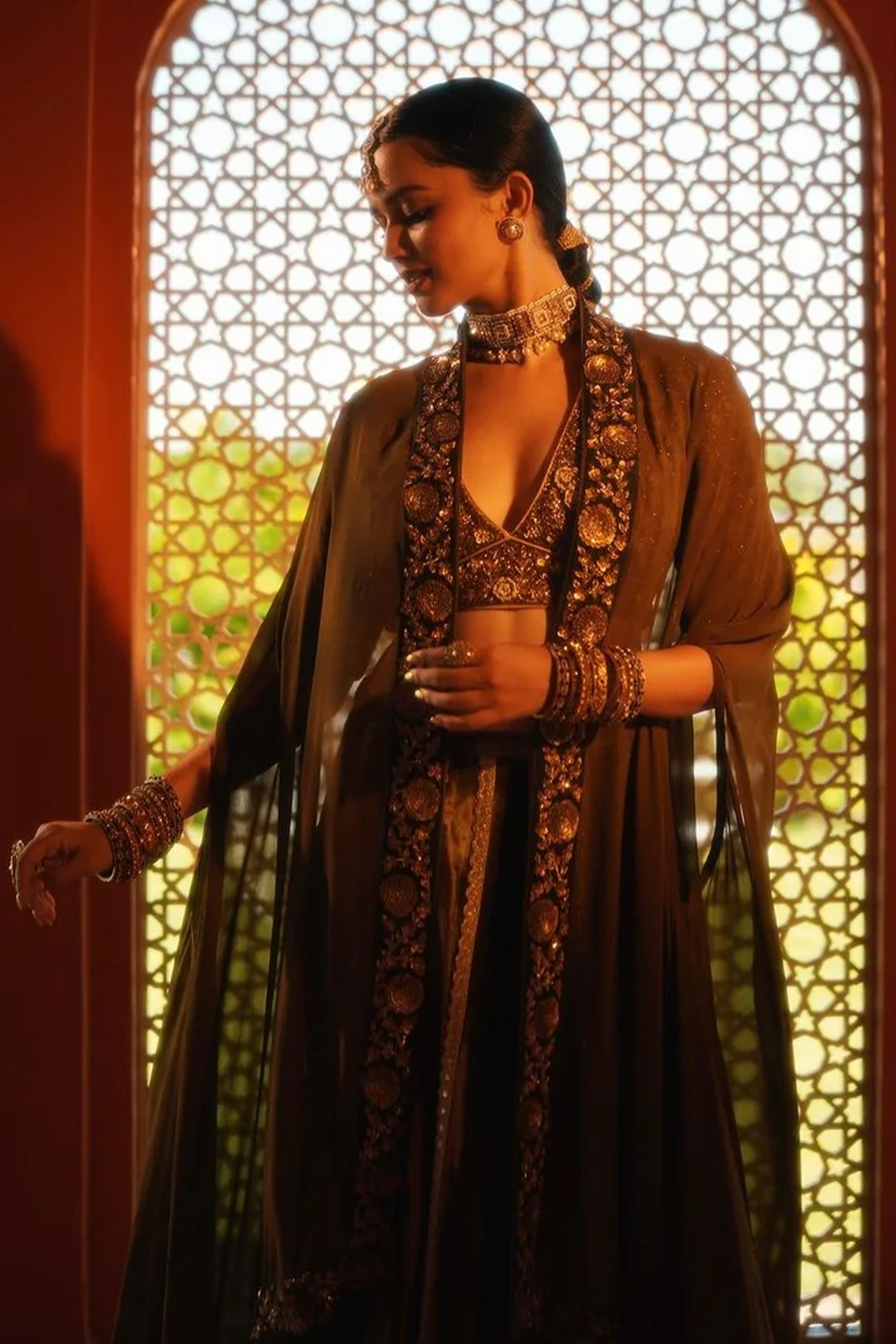 Ankita Chetri In Minori Lehenga