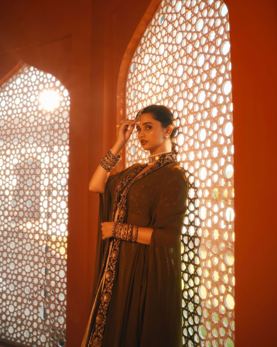 Ankita Chetri In Minori Lehenga