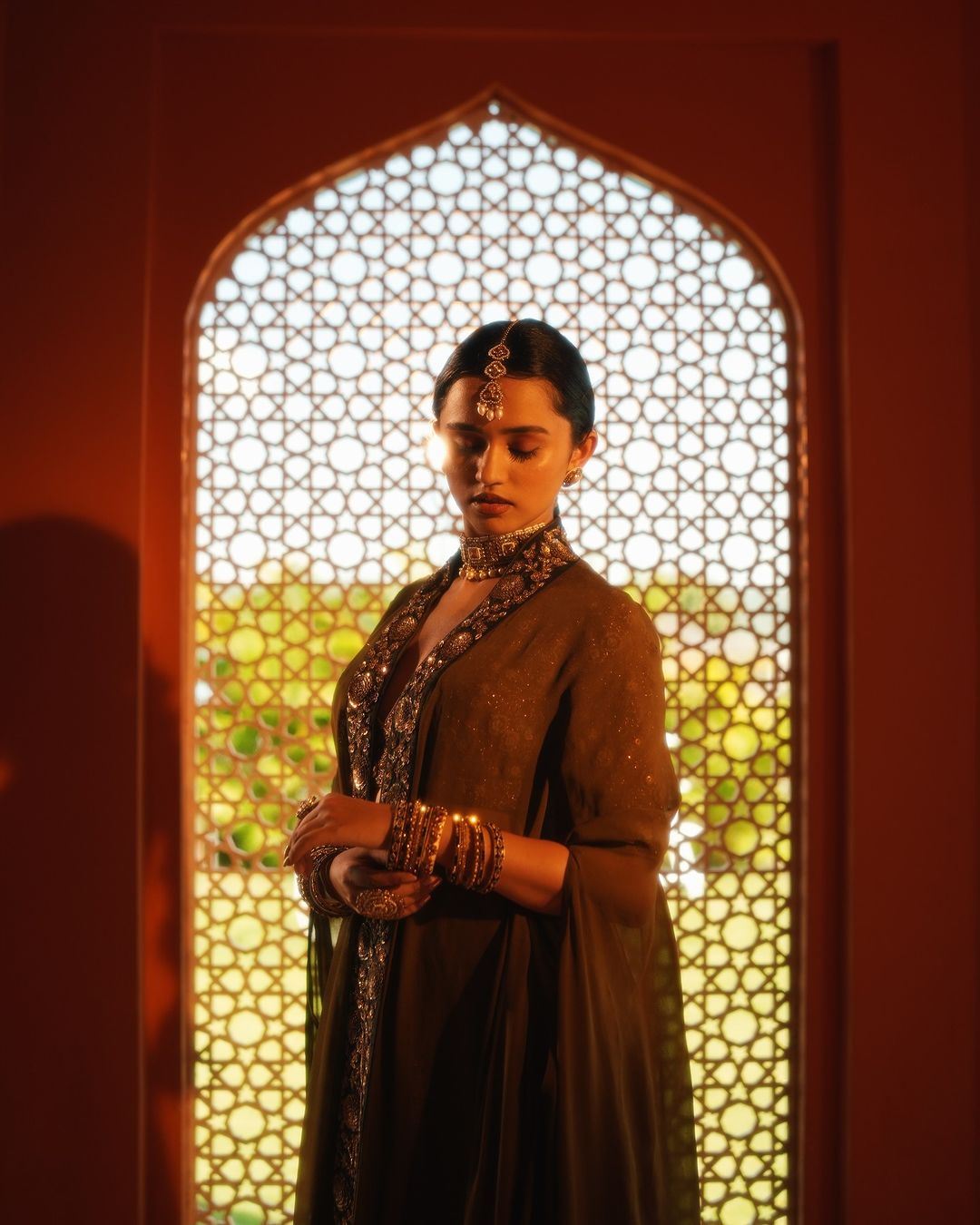 Ankita Chetri In Minori Lehenga
