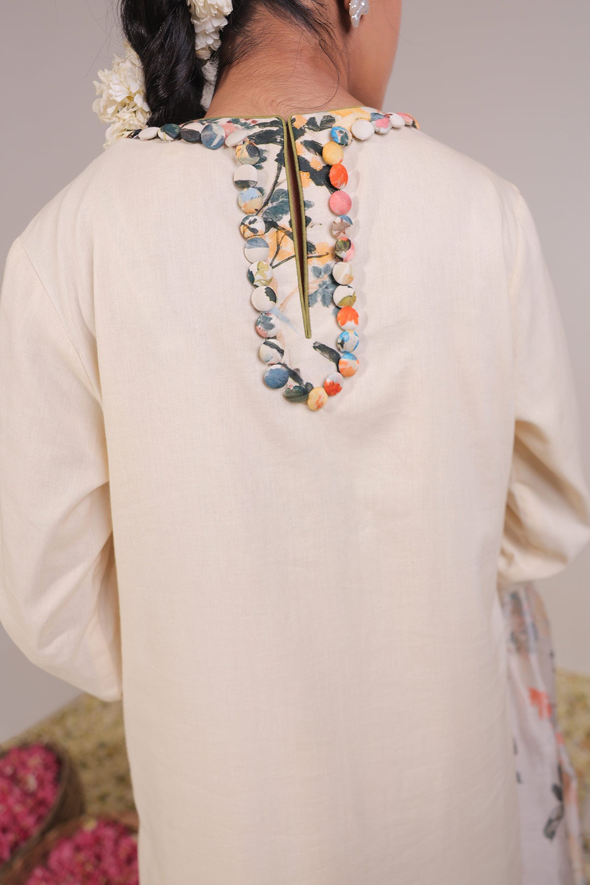 Classic Ivory Straight Suit Set