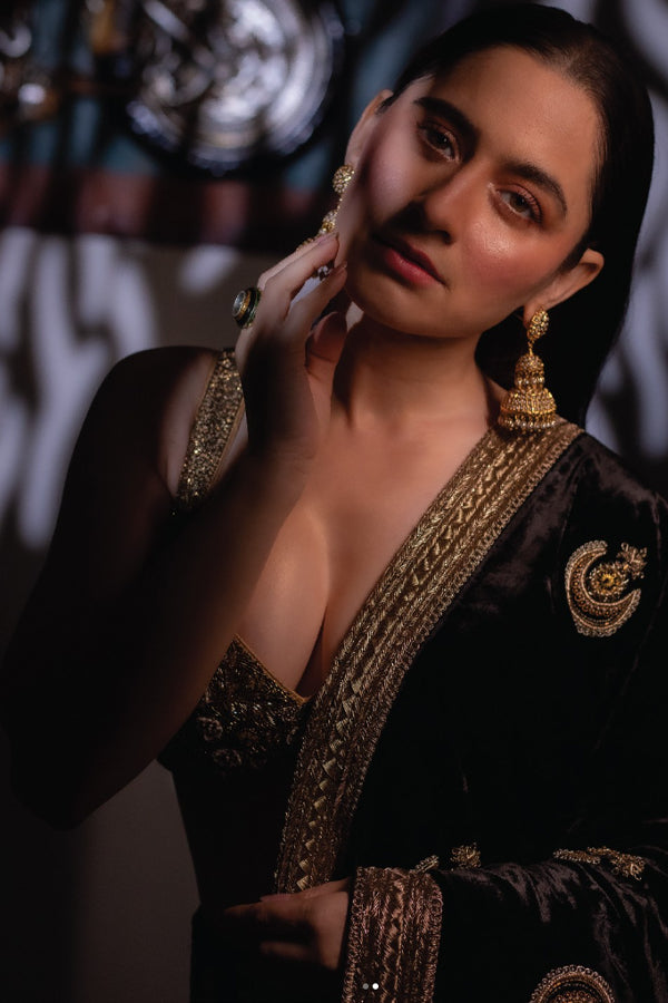 Sanjeeda Shaikh Wearing Minori Wedding Lehenga