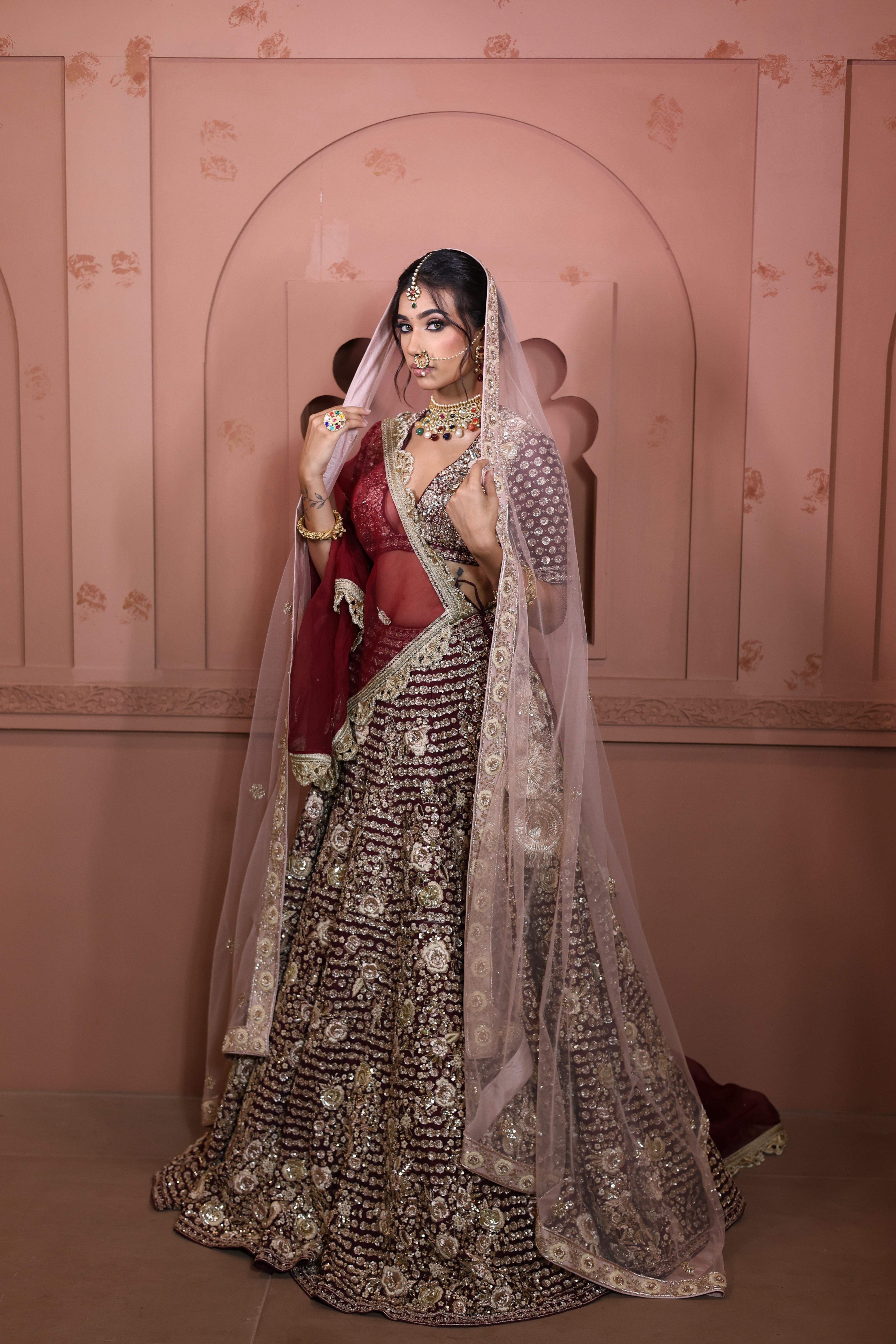 Sunheri Bridal Lehenga